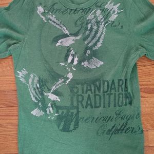 American Eagle vintage fit ribbed shirt.